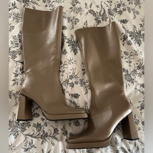 Jeffrey Campbell Maximal Boots in Taupe